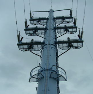 154kV 케이블헤드 수직배치